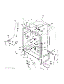 02 - Body Parts parts for Ge Dishwasher GLD6300L15CC from AppliancePartsPros.com