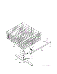 03 - Upper Rack Assembly parts for Ge Dishwasher GLD4160M00SS from AppliancePartsPros.com