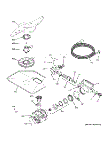 05 - Motor-Pump Mechanism parts for Ge Dishwasher EDW6000L00CC from AppliancePartsPros.com