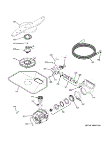 05 - Motor-Pump Mechanism parts for Ge Dishwasher GLD4100L00BB from AppliancePartsPros.com