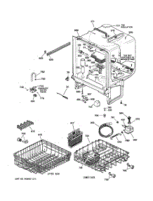 02 - Body Parts parts for Ge Dishwasher GSD4300L03WW from AppliancePartsPros.com