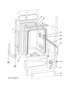 02 - Body Parts parts for Ge Dishwasher GSM1860J00SS from AppliancePartsPros.com