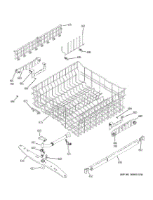03 - Upper Rack Assembly parts for Ge Dishwasher GSD6900J10WW from AppliancePartsPros.com