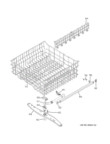 03 - Upper Rack Assembly parts for Ge Dishwasher GSD6200J10BB from AppliancePartsPros.com