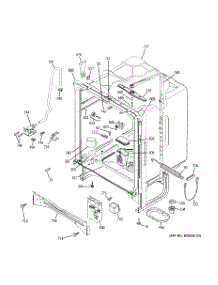 02 - Body Parts parts for Ge Dishwasher GHDA960K10BB from AppliancePartsPros.com