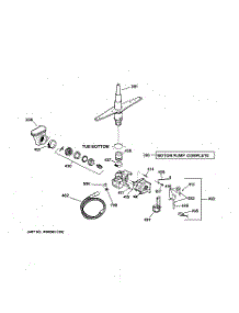 03 - Motor-Pump Mechanism parts for Ge Dishwasher GSD2001J01WW from AppliancePartsPros.com