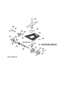 03 - Motor-Pump Mechanism parts for Ge Dishwasher GSDL332F01WW from AppliancePartsPros.com