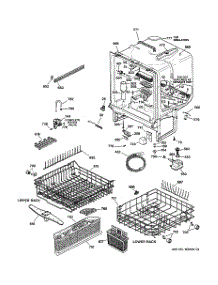 02 - Body Parts parts for Ge Dishwasher GSDL322F01BB from AppliancePartsPros.com