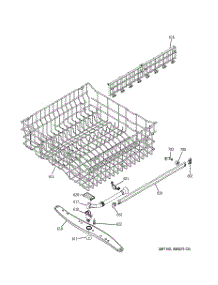 03 - Upper Rack Assembly parts for Ge Dishwasher GSD6700G03CC from AppliancePartsPros.com