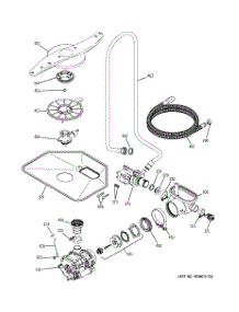 05 - Motor-Pump Mechanism parts for Ge Dishwasher GSD6500J03CC from AppliancePartsPros.com