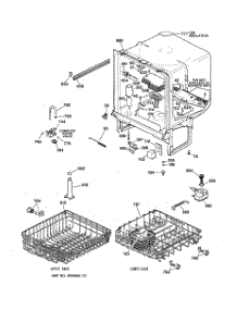 02 - Body Parts parts for Ge Dishwasher GSD3320C03BB from AppliancePartsPros.com
