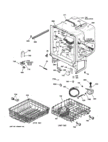 02 - Body Parts parts for Ge Dishwasher SSD3900J00WW from AppliancePartsPros.com