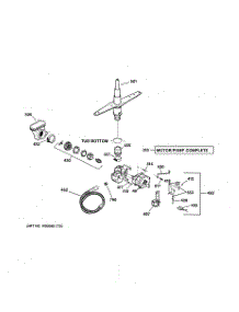 03 - Motor-Pump Mechanism parts for Ge Dishwasher SSD3900J00WW from AppliancePartsPros.com
