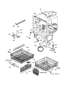 02 - Body Parts parts for Ge Dishwasher GSD5300G03BB from AppliancePartsPros.com