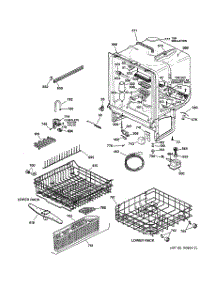 02 - Body Parts parts for Ge Dishwasher EDW3000G01WW from AppliancePartsPros.com
