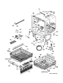 02 - Body Parts parts for Ge Dishwasher GSD5600G03WW from AppliancePartsPros.com
