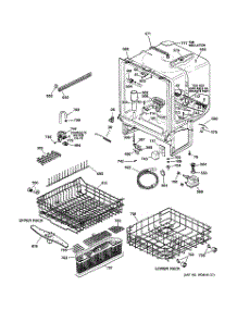 02 - Body Parts parts for Ge Dishwasher GSD5700G03BB from AppliancePartsPros.com