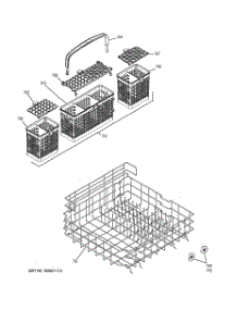 04 - Lower Rack Assembly parts for Ge Dishwasher GHDA986K00SS from AppliancePartsPros.com