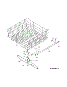 03 - Upper Rack Assembly parts for Ge Dishwasher GSD6100K00CC from AppliancePartsPros.com