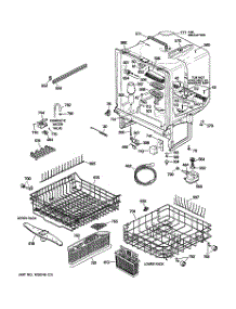 02 - Body Parts parts for Ge Dishwasher GSD5860G02SS from AppliancePartsPros.com