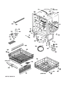 02 - Body Parts parts for Ge Dishwasher GSD5500G02CC from AppliancePartsPros.com