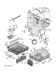 02 - Body Parts parts for Ge Dishwasher GSD5900G02WW from AppliancePartsPros.com