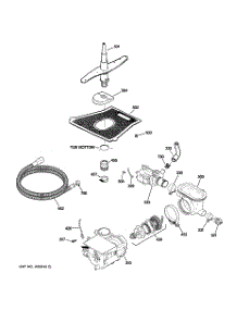 03 - Motor-Pump Mechanism parts for Ge Dishwasher GSD5900G02WW from AppliancePartsPros.com
