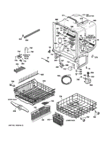 02 - Body Parts parts for Ge Dishwasher EDW3000G02BB from AppliancePartsPros.com