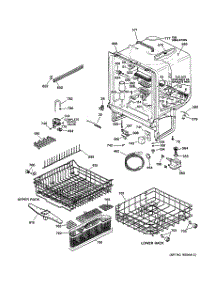 02 - Body Parts parts for Ge Dishwasher GSD5700G01CC from AppliancePartsPros.com