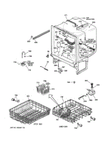 02 - Body Parts parts for Ge Dishwasher GSC3400G00WW from AppliancePartsPros.com