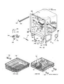 02 - Body Parts parts for Ge Dishwasher GSD2201G02WW from AppliancePartsPros.com