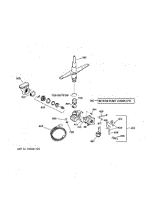03 - Motor-Pump Mechanism parts for Ge Dishwasher GSM2100G02CC from AppliancePartsPros.com