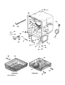 02 - Body Parts parts for Ge Dishwasher GSD2001G02WW from AppliancePartsPros.com