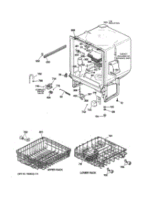 02 - Body Parts parts for Ge Dishwasher GSD2000G02WW from AppliancePartsPros.com