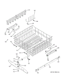 03 - Upper Rack Assembly parts for Ge Dishwasher GSD6960J01SS from AppliancePartsPros.com