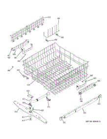 03 - Upper Rack Assembly parts for Ge Dishwasher GSD6860J01SS from AppliancePartsPros.com