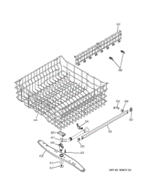 03 - Upper Rack Assembly parts for Ge Dishwasher GSD6700G02CC from AppliancePartsPros.com