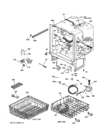 02 - Body Parts parts for Ge Dishwasher GSD4060J00SS from AppliancePartsPros.com