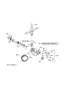 03 - Motor-Pump Mechanism parts for Ge Dishwasher GSD4200J00CC from AppliancePartsPros.com
