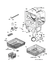 02 - Body Parts parts for Ge Dishwasher EDW1500J00WW from AppliancePartsPros.com