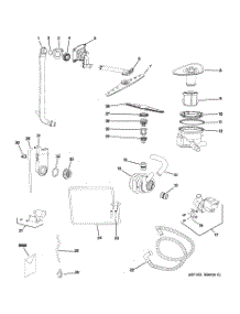04 - Motor-Pump Mechanism parts for Ge Dishwasher GSM1800D00WW from AppliancePartsPros.com