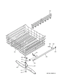 03 - Upper Rack Assembly parts for Ge Dishwasher GSD6360J00SS from AppliancePartsPros.com