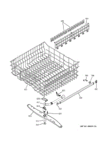 03 - Upper Rack Assembly parts for Ge Dishwasher GSD6560J00SS from AppliancePartsPros.com