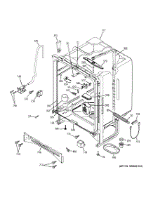02 - Body Parts parts for Ge Dishwasher GSD6300J00BB from AppliancePartsPros.com