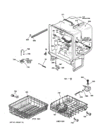 02 - Body Parts parts for Ge Dishwasher GSC3200G00WW from AppliancePartsPros.com