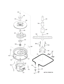 03 - Motor-Pump Mechanism parts for Ge Dishwasher GSS1800H01WW from AppliancePartsPros.com