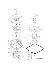 03 - Motor-Pump Mechanism parts for Ge Dishwasher GSS1800H00BB from AppliancePartsPros.com