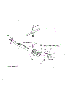 03 - Motor-Pump Mechanism parts for Ge Dishwasher EDW1500G00CC from AppliancePartsPros.com