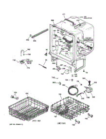 02 - Body Parts parts for Ge Dishwasher GSD3500G00WW from AppliancePartsPros.com