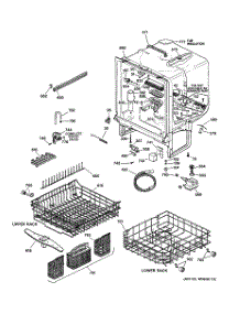 02 - Body Parts parts for Ge Dishwasher GSD5500G00CC from AppliancePartsPros.com